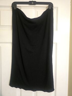 Vince Camuto Black Midi Tube Skirt